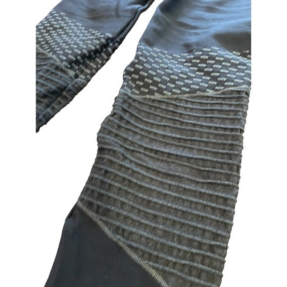 NWT Spanx Moto Leggings‎ Indigo Sky Navy Blue Seamless Look at Me Now Size Small - Picture 6 of 15